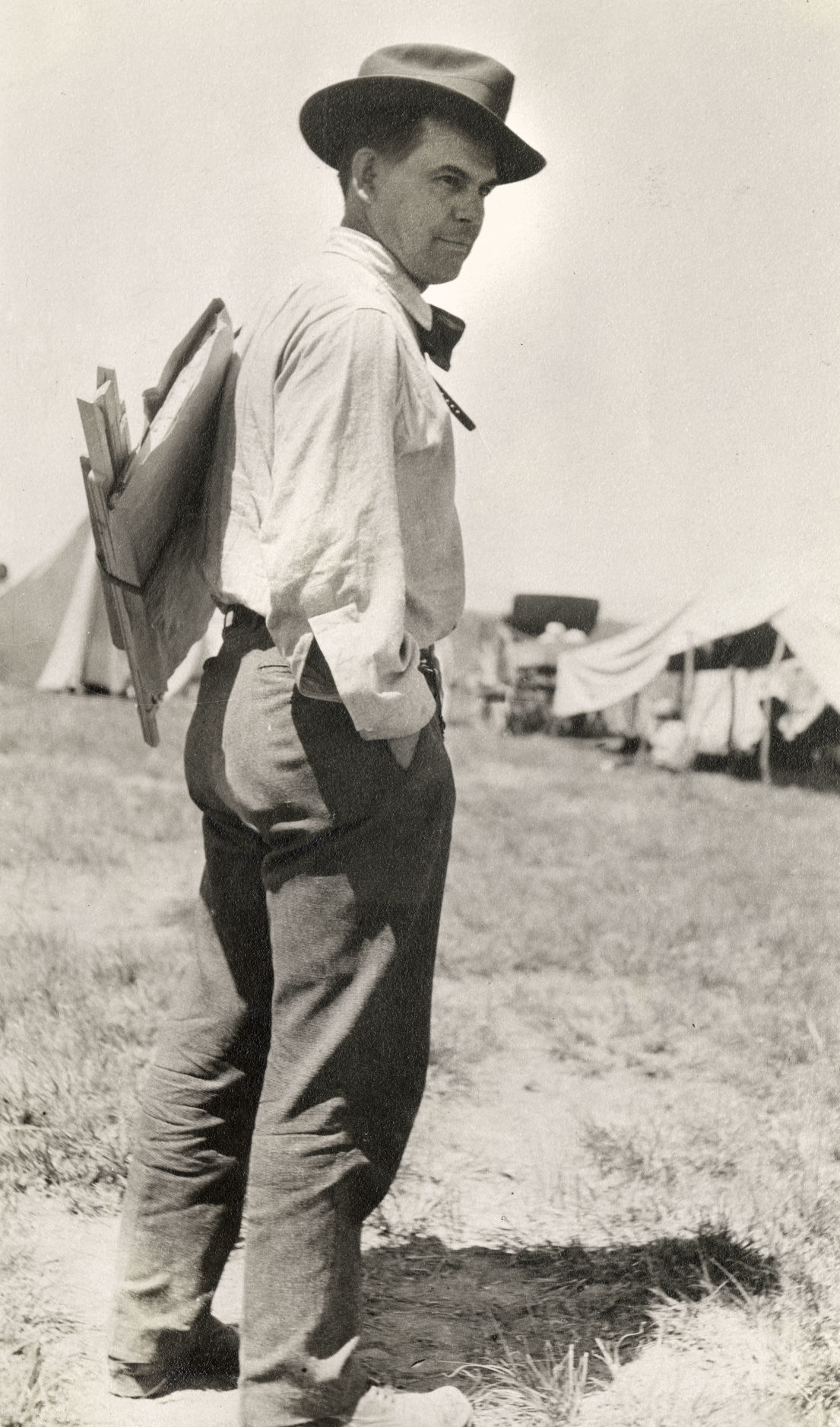 Joe Scheuerle in the field